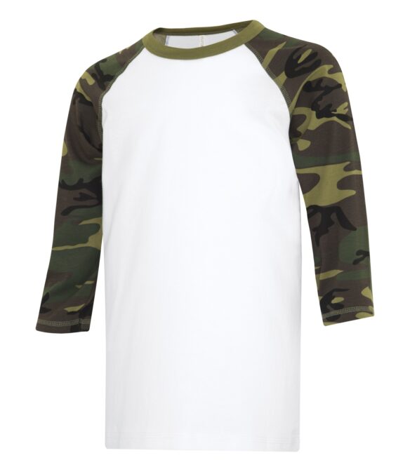 Design and create your own custom and personalized Eurospun Ring Spun Baseball Tshirt