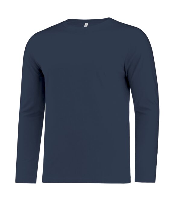 custom printed true navy sweater ATC8015 - EUROSPUN RING SPUN LONG SLEEVE TEE