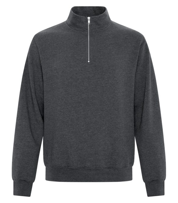 custom printed sweater ATCF2700 - EVERYDAY FLEECE 1/4 ZIP SWEATSHIRT black