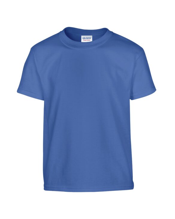 custom printed apparel tshirt 500B - GILDAN HEAVY COTTON YOUTH T-SHIRT royal blue