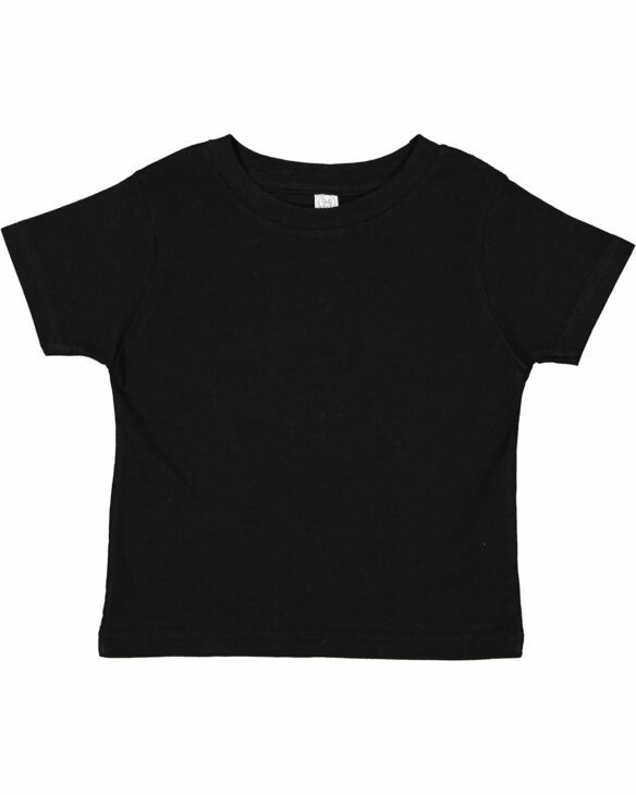 custom printed baby clothing and apparel 3301 - Toddler Tee black