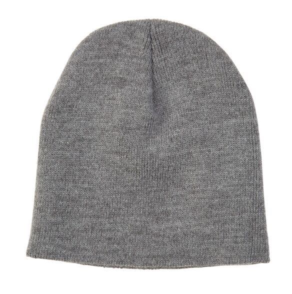 custom printed apparell hat C105 - KNIT SKULL CAP oxford grey