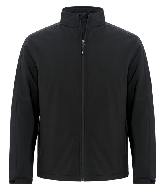 custom printed jacket coat Y7695 - COAL HARBOUR EVERYDAY INSULATED SOFT SHELL YOUTH JACKET black front