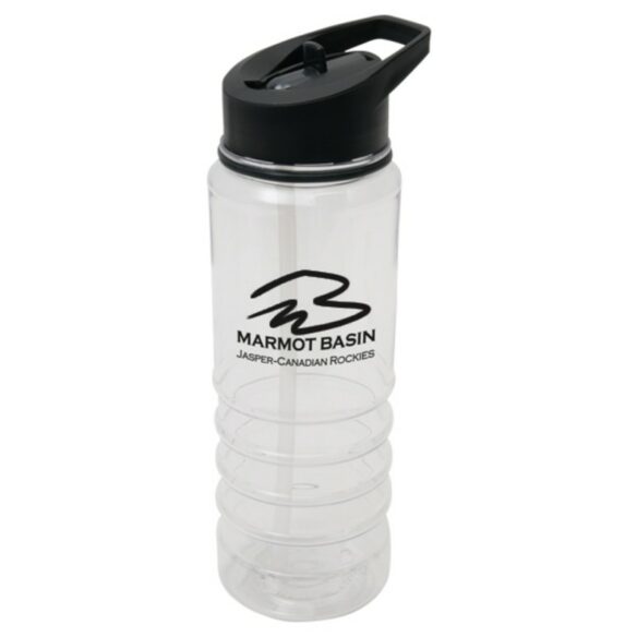 custom printed drinkware 1463 Busrel -Plastic Sport Bottle 24oz. - black
