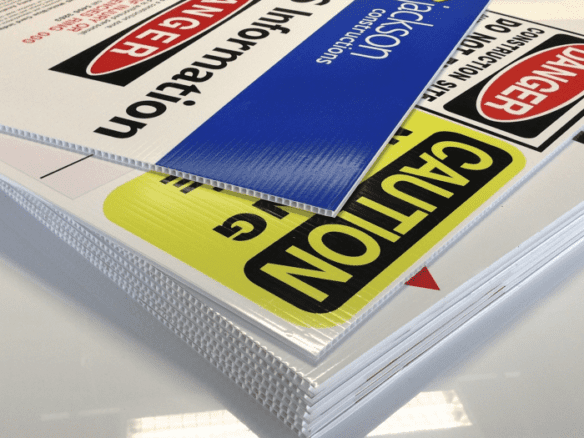 coroplast signs corrugated custom printed plastic posters