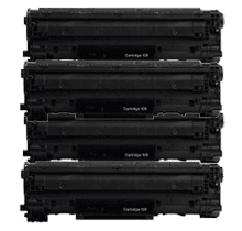 PACK of 4-Canon 128 (3500B001AA) Laser Toner Cartridge
