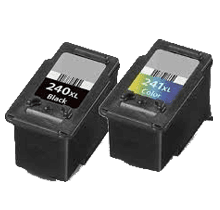 Canon PG240XL / CL241XL Ink / Inkjet Cartridge Combo Black Tri-Color