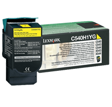 Lexmark / IBM C540H1YG High Yield Laser Toner Cartridge Yellow