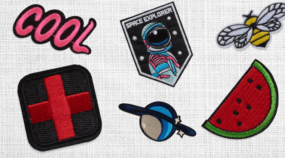 Series of custom embroidery designs for ottawa and montreal businesses