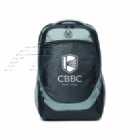 CBBC Career College Custom Printed BG330 - Grey Backpack Bag