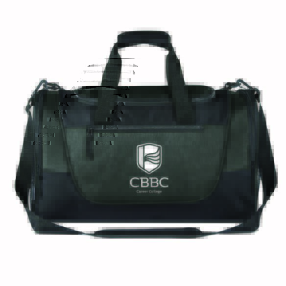 CBBC Career College Custom Printed BG650 - Heather Dark Grey Gym Duffel Bag