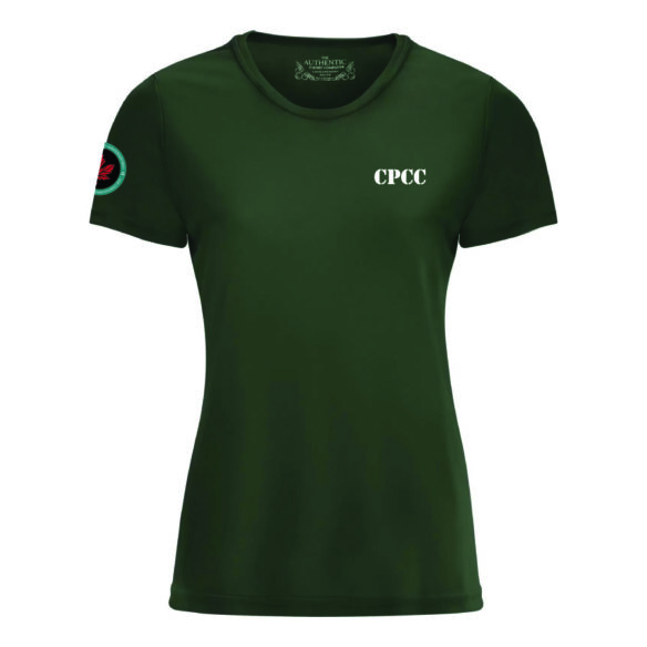 CPCC L350 PRO TEAM SHORT SLEEVE LADIES' TEE (FOREST GREEN)
