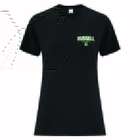 RUSSELL COUNTY ATC1000L ADULT LADIES TSHIRT (BLACK)