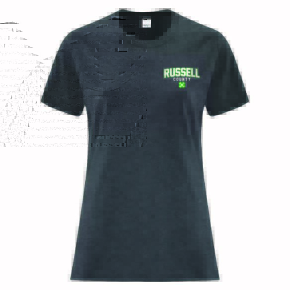 RUSSELL COUNTY ATC1000L ADULT LADIES TSHIRT (DARK HEATHER GREY)