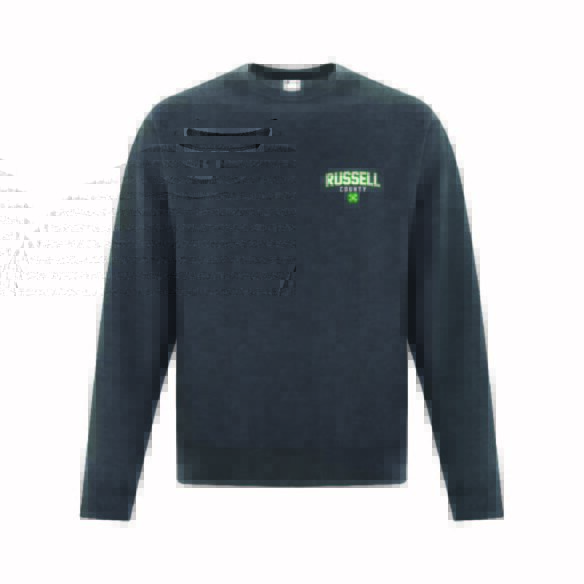 RUSSELL COUNTY ATCF2400 CREWNECK SWEATSHIRT (DARK HEATHER GREY)