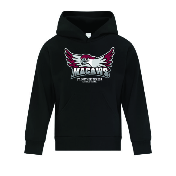 MTCS ATCY2500 - EVERYDAY FLEECE HOODED YOUTH SWEATSHIRT (Black)