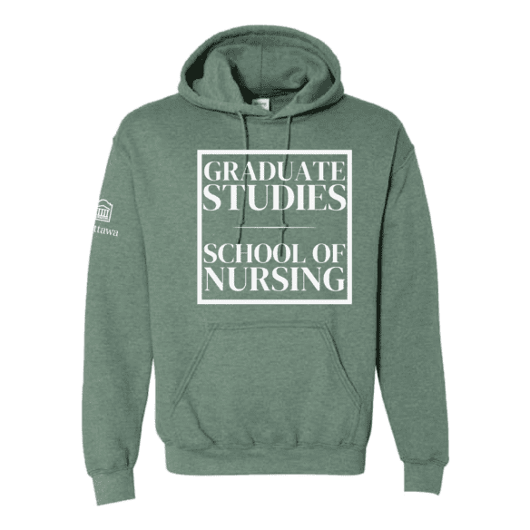 GNA Hooded Sweatshirt - Dark Heather Green - EN