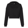 Black Crop Hoodie