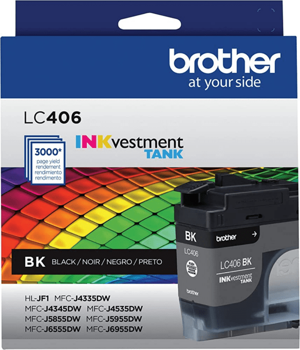 Brand New Original Brother LC-406BK Ink / Inkjet Cartridge - Black