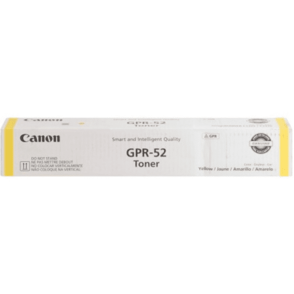 ~Brand New Original Canon 9109B003AA (GPR-52) Yellow Laser Toner Cartridge