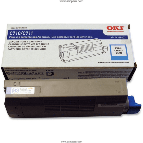 ~Brand New Original Okidata 44318603 Cyan Laser Toner Cartridge