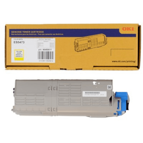 ~Brand New Original Okidata 46490617 Yellow Laser Toner Cartridge