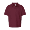 Maroon G8800B Cotton Blend Youth Polo