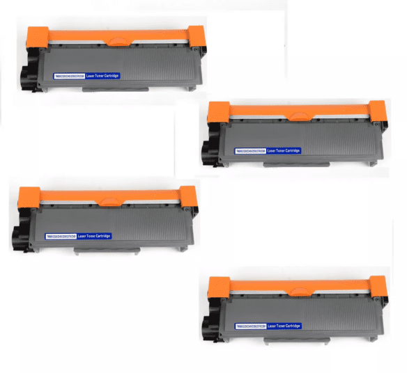 Brother TN-660 Laser Toner Cartridge - High Yield - Black - Pack of 4