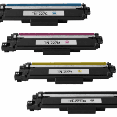 Brother TN-227 Laser Toner Cartridge Set - High Yield - Black Cyan Magenta Yellow