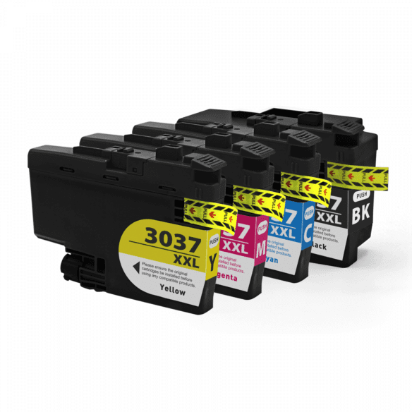 Brother LC-3037 Set Ink / Inkjet Cartridge Super High Yield - Black Cyan Yellow Magenta