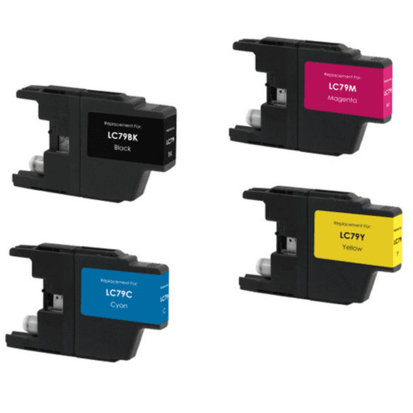 Brother LC-79 Set Ink / Inkjet Cartridge Extra High Yield - Black Cyan Yellow Magenta