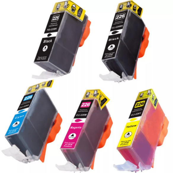 CANON PGI225 / CLI226 INK / INKJET Cartridge Set Black x2 Cyan Yellow Magenta