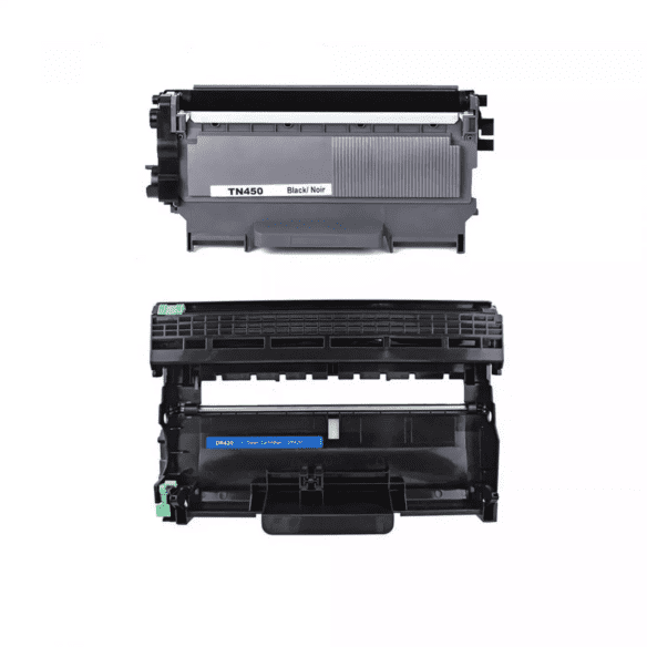 Brother TN-450 / DR-420 Combo Pack - Laser Toner Cartridge and Drum Unit - High Yield Toner