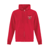 ATCF2600 Zip-Up Hoodie (Embroidered) - Red - Image 2