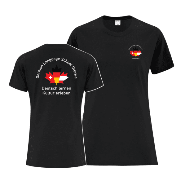 German Language School ATC1000 Ladies TShirt (Black)