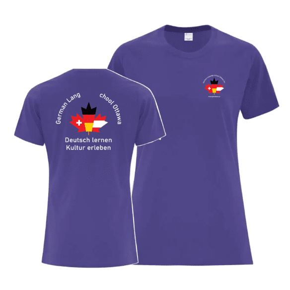 German Language School ATC1000 Ladies TShirt (Purple)