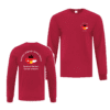 German Language School ATC1015 Unisex Long Sleeve TShirt (Red) - Image 2