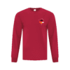 German Language School ATC1015 Unisex Long Sleeve TShirt (Red) - Image 3