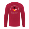 German Language School ATC1015 Unisex Long Sleeve TShirt (Red) - Image 4