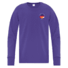 German Language School ATC1015 Youth Long Sleeve TShirt (Purple) - Image 3