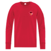 German Language School ATC1015 Youth Long Sleeve TShirt (Red) - Image 3