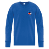 German Language School ATC1015 Youth Long Sleeve TShirt (Royal) - Image 3