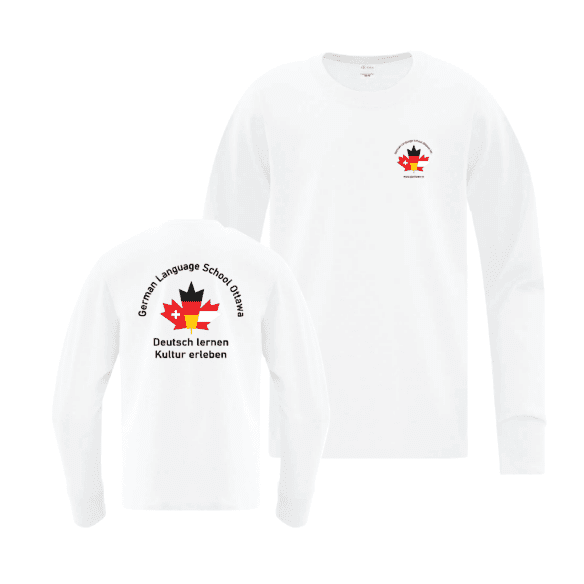 German Language School ATC1015 Youth Long Sleeve TShirt (White)