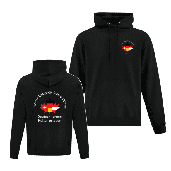 German Language School ATC2500 Unisex Hooded Sweatshirt (Black)
