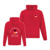German Language School ATC2500 Unisex Hooded Sweatshirt (Red) - Image 2