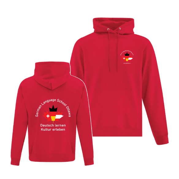 German Language School ATC2500 Unisex Hooded Sweatshirt (Red)