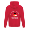 German Language School ATC2500 Unisex Hooded Sweatshirt (Red) - Image 4