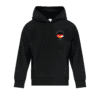 German Language School ATCY2500 Youth Hooded Sweatshirt (Black) - Image 3