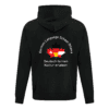 German Language School ATCY2500 Youth Hooded Sweatshirt (Black) - Image 4