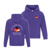 German Language School ATCY2500 Youth Hooded Sweatshirt (Purple) - Image 2